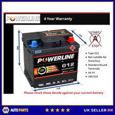 Battery fits VW UP TIGUAN FOX ID3 LUPO BEETLE ID5 TOURAN ID4 012 340A