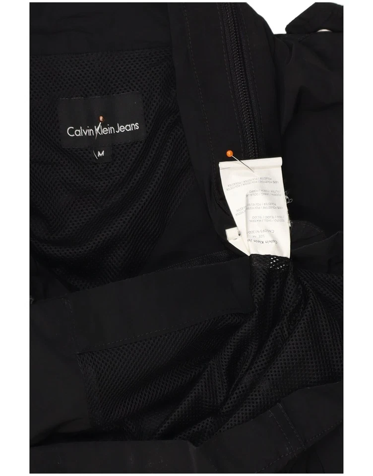 Chaqueta militar con capucha CALVIN KLEIN JEANS para hombre Reino Unido 38 mediana negra DK06 Foto 4 de 4