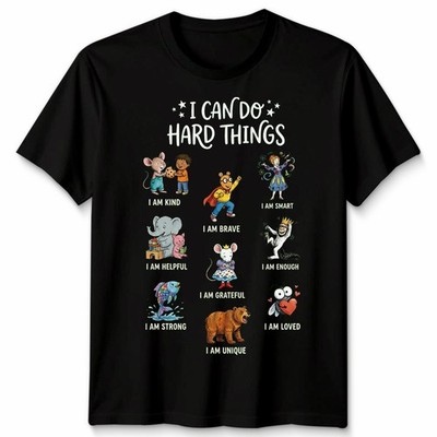 T-Shirt I Can Do Hard Things I Still Read Kinder Lehrer Welttag des Buches
