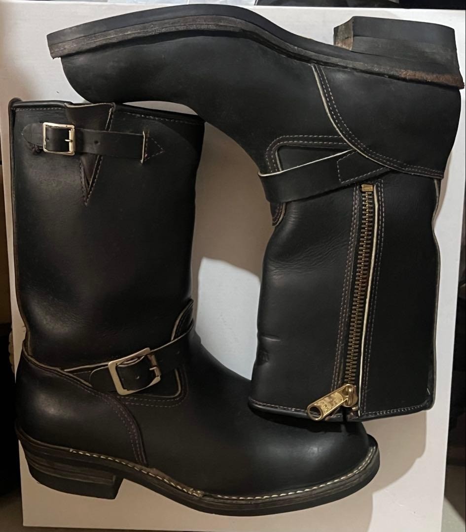 Wesco Boss Custom Black Mens Style Work Boots US Size 10.5 Rare Used image 9