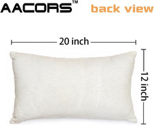 Fall Pillow Cover 12X20 Inch Floral Decoration Pillow Case Autumn Seasonal De...