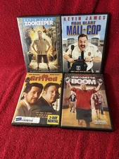 Kevin James 4 DVD Lot Here Comes The Boom Mall Cop, Grilled & Zookeeper