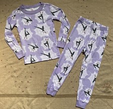 Hanna Andersson Marvel Ghost-Spider Purple Long John Pajama Set, Size 100