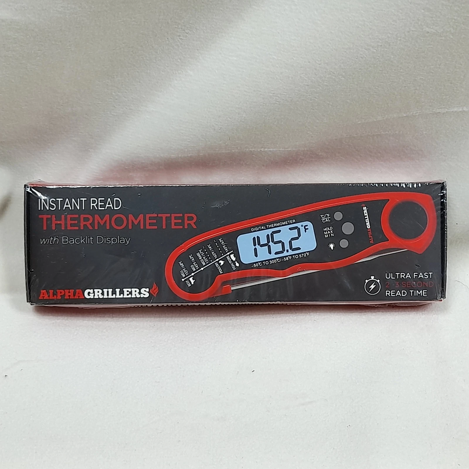 Alpha Grillers Meat Thermometer Digital - Instant Read Food Thermometer