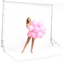 Backdrop for Photography, Dual-Size Dual-Pocket Design Photo 10x20ft White