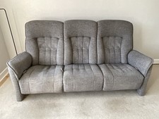 Himolla 3 Seater Manual reclining Fabric sofa.