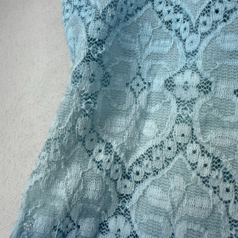 Camiseta sin mangas Y2K azul encaje Fairycore detalle corazón cami ombre camisola caprichosa Foto 3 de 4