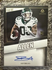 2024 Luminance Football Year One Braelon Allen Rookie Auto New York Jets