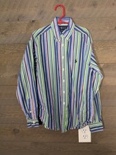 Polo Ralph Lauren Boys Size 8 Small Striped Long Sleeve Shirt