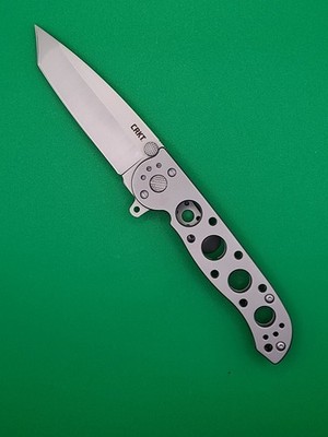 CRKT M16-02SS Pocketknife Stainless Handle/Blade Plain Tanto Manual Liner Silver