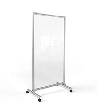 Ghent Acrylic Mobile Divider 38.5"x23.75"x74.19" CMD7438A - Clear