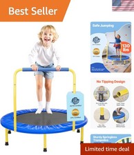 36-Inch Indoor/Outdoor Toddler Trampoline - Safe and Portable Play Equipment
