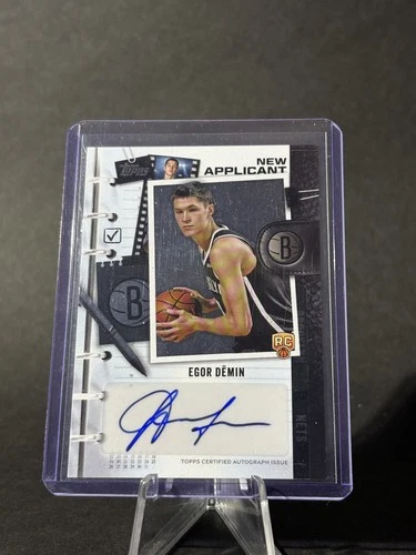 2025-26 Topps New Applicants Autographs Egor Demin Rookie Auto #NA-ED RC Nets 📈