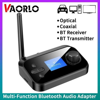 C41 Bluetooth 5.0 Audio Sender Empfänger Optisch Koaxial AUX Cinch Schwarz