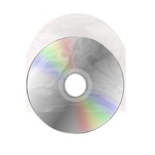100PCS CD/DVD Sleeves Anti-Static Clear Transparent Plastic Sleeve for 5inch ...