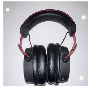 HyperX Cloud Alpha Over-Ear Headphones Black Red 3.5mm Detachable Cable
