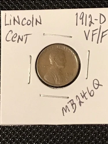 1912-D Lincoln Cent   VF/F