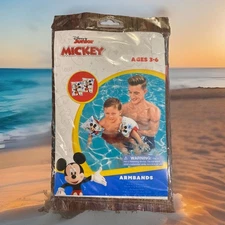 Mickey Mouse Float Armbands Pool Floaties  Disney Junior Swimming  Ages 3 - 6