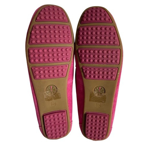 Isaac Mizrahi Live Fuchsia Pink Suede Horsebit Driving Loafers Women Size 8.5 - Bild 11 von 12