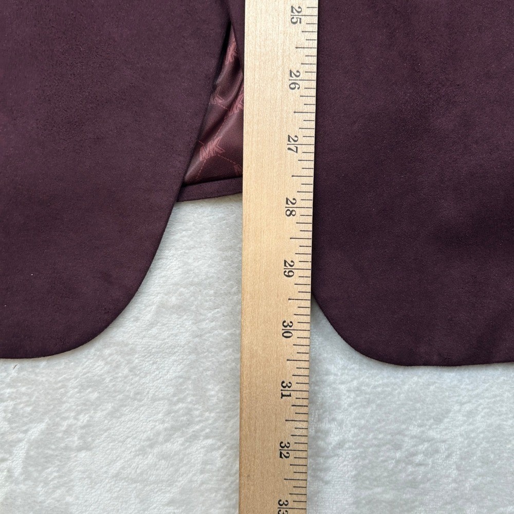 Michael Kors Faux Suede Sport Coat Mens 40R 40 Burgundy Red Classic Fit $295 NEW thumbnail 8