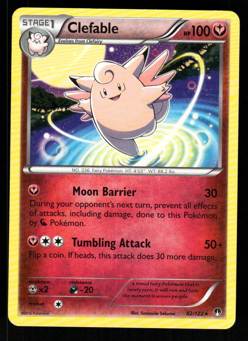 Clefable 82/122 XY - BREAKpoint Rare NM