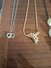 JEWELRY NECKLACES 17PC.  HEART BRACELET AND DIAMOND EARRINGS.  SEE PICTURES... — photo 3