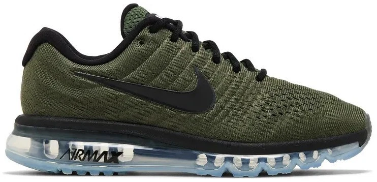 Preços baixos em Nike Air Max 2017 Black Palm Green | eBay