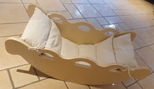 Balancewippe aus Holz für Kinder mit Kissen