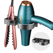 Hair Dryer Holder Hairdryer Straightener Station Wall Mounted/Self Adhesive M...
