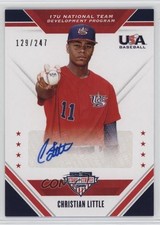 2020 Panini USA Baseball Stars & Stripes /247 Christian Little #17U-CL Auto g2u