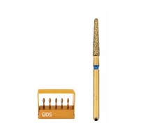 Precision Zirconia Cutting Diamond Bur FG 856-018 Medium Grit, Round End Taper