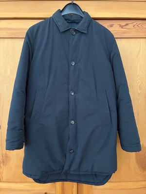 Our Legacy Bedsheet Coat, Gefütterter Mantel, Navy Size 48 / M