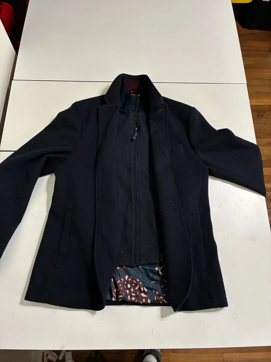Ted Baker Polyester Outer Shell Blue Coats, Jackets & Vests for