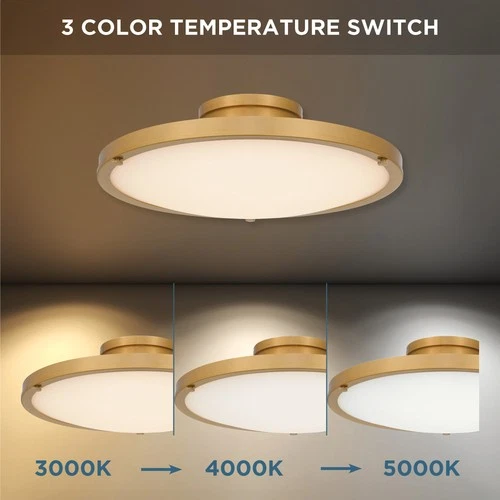 Quoizel QSF6784 Donne 16"W LED Semi-Flush Bowl Ceiling Fixture - Nickel - Picture 5 of 12