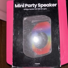 Mini Party Speaker Wireless Speaker With Rgbled Lights Nib