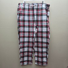 Old Navy NWT Tartan Plaid Flannel Pajama Pants Cozy Winter Red White Black XXL