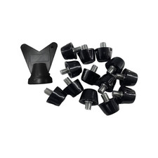 13 Pieces Screw-in Spikes M5 Threaded Fit Boot Studs Two Length Options