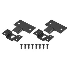 2Pcs Wall-Mounted Speaker Hanging Brackets with Screws Hook Kit, 2.8 x 1.18In