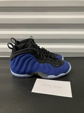 Sz 5Y Nike Little Foamposite One GS Mid Top Sneakers Blue/Black HQ1959-400