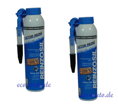2 x REINZ Dichtmasse Silikon REINZOSIL Druckdose 200 ml  bis 320° - grau