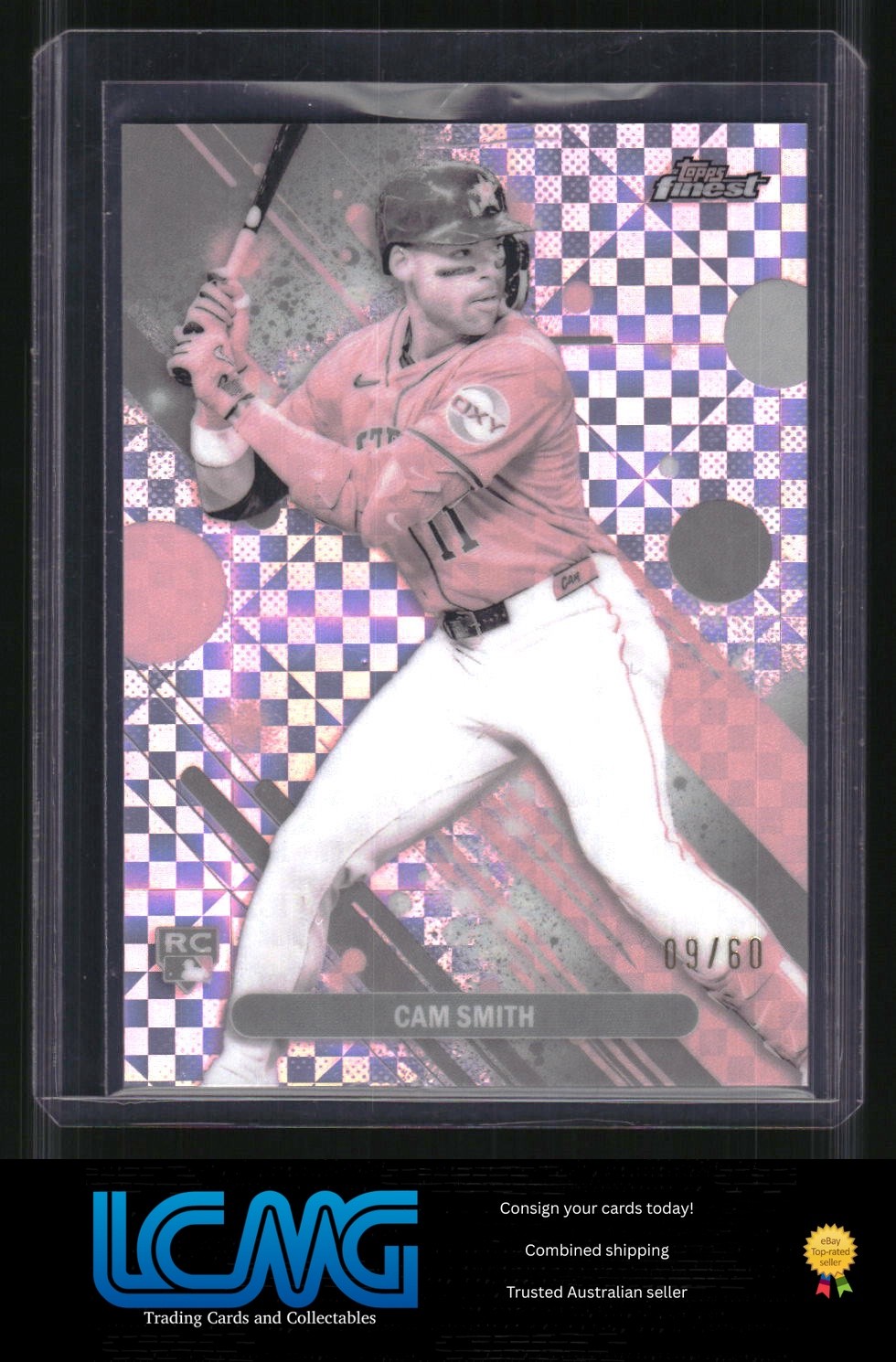 2025 Finest #54 Cam Smith Pearl Checkerboard #/60 W8N