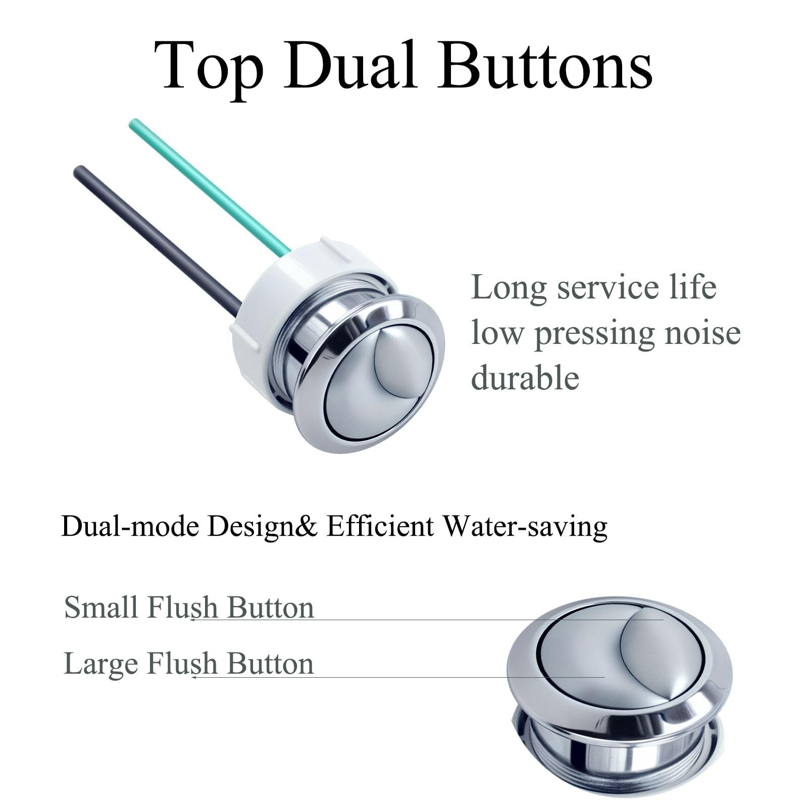 Dual Flushing Toilet Push Button Spare Parts,Top Toilet Button Replacement Co...