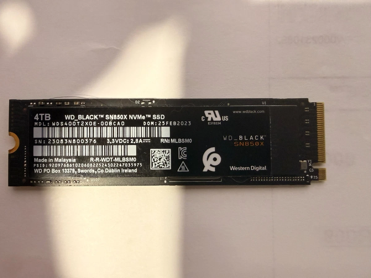 Western Digital Solid State Drives 4 TB Storage Capacity for sale