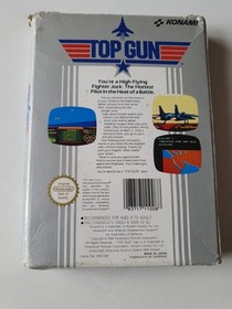 Top Gun Nintendo Nes Game UK Version Boxed With Manual Konami 1988