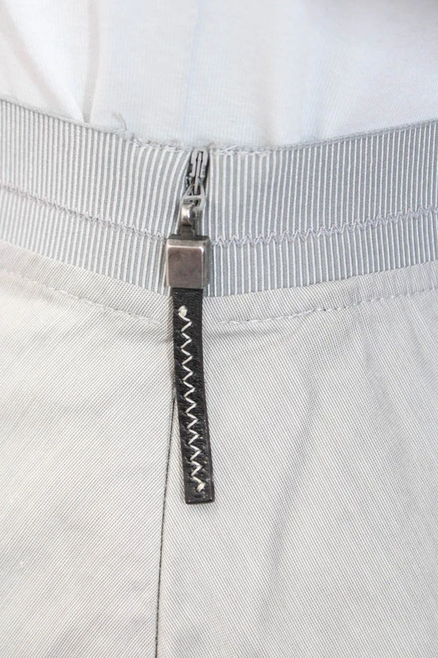 Piazza Sempione Women A-Line Flare Gray Skort Mini Size S - Image 4 of 4