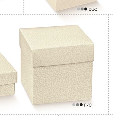 Scatola Pieghevole New Bianca 9x9x9 Cm Pz 10 Bomboniere Fai da Te