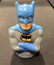 DE COLECCIÓN 1974 MEGO BATMAN SUPER AHORRADORES MONEDA BUSTO BANCO FIGURA CON TAPÓN