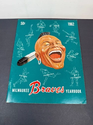 1962 Milwaukee Braves Yearbook Vintage MLB Guide Book Hank Aaron