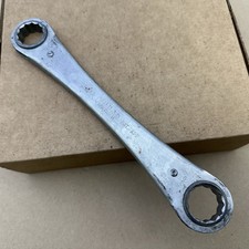 Vintage Dunlap 7/8" x 13/16" Ratcheting Box End 12 Point Made In USA