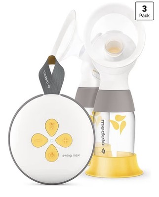 Medela Swing Maxi Double Electric Breast Pump Portable USB Charger, Open Box